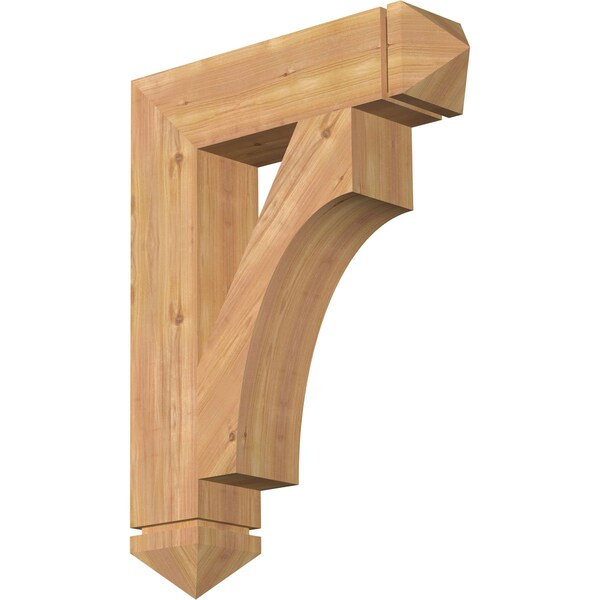 Ekena Millwork Westlake Arts & Crafts Smooth Bracket, Western Red Cedar, 5 1/2"W x 24"D x 32"H BKT06X24X32WTL03SWR - main